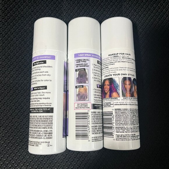 Lot of 3 Loreal Colorista 1 Day Color Lavender & Go Intense Purple - Picture 2 of 2